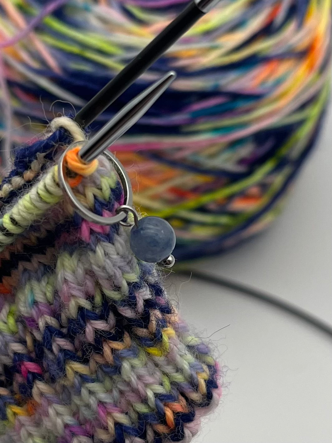 Aventurin mit kleinem Ring Silber