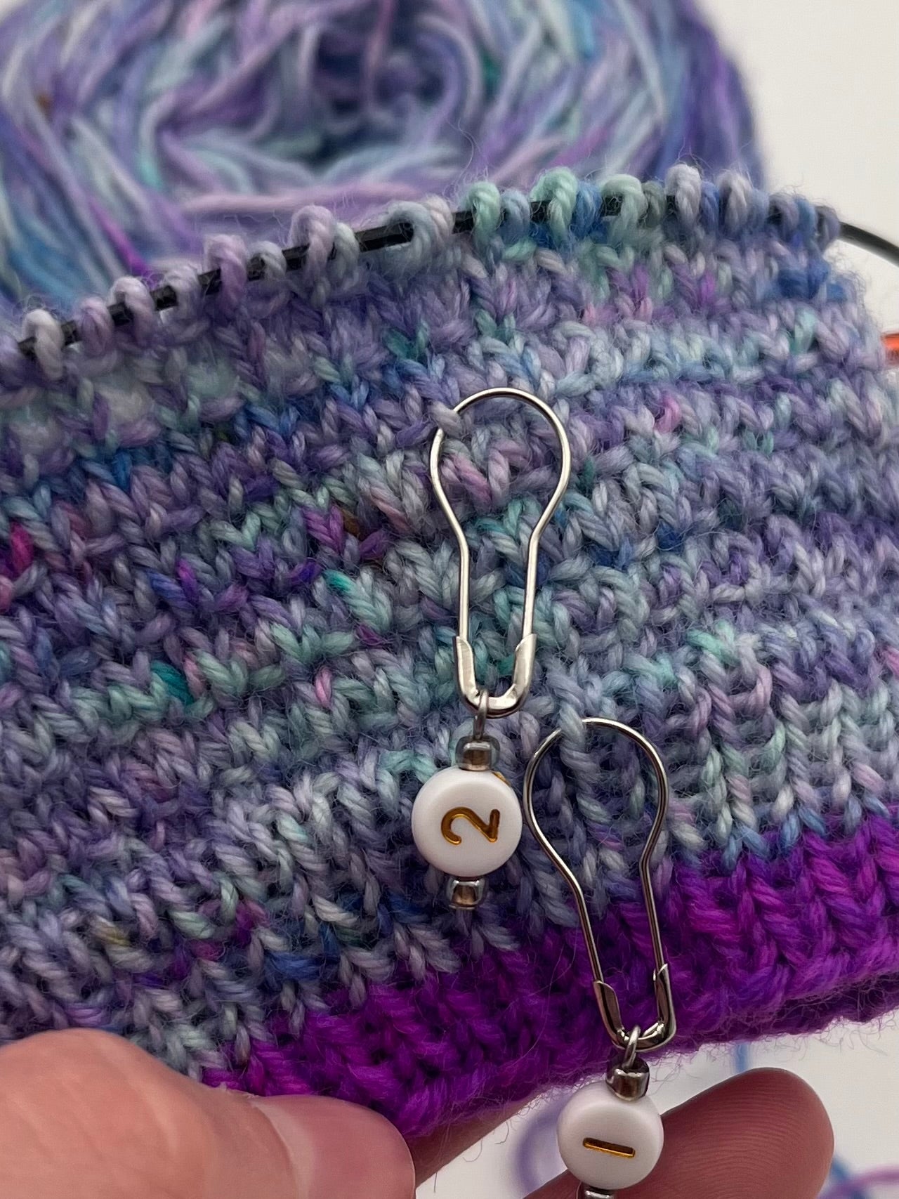 Reihenzähler 1-5 Weiß/Grau Silber