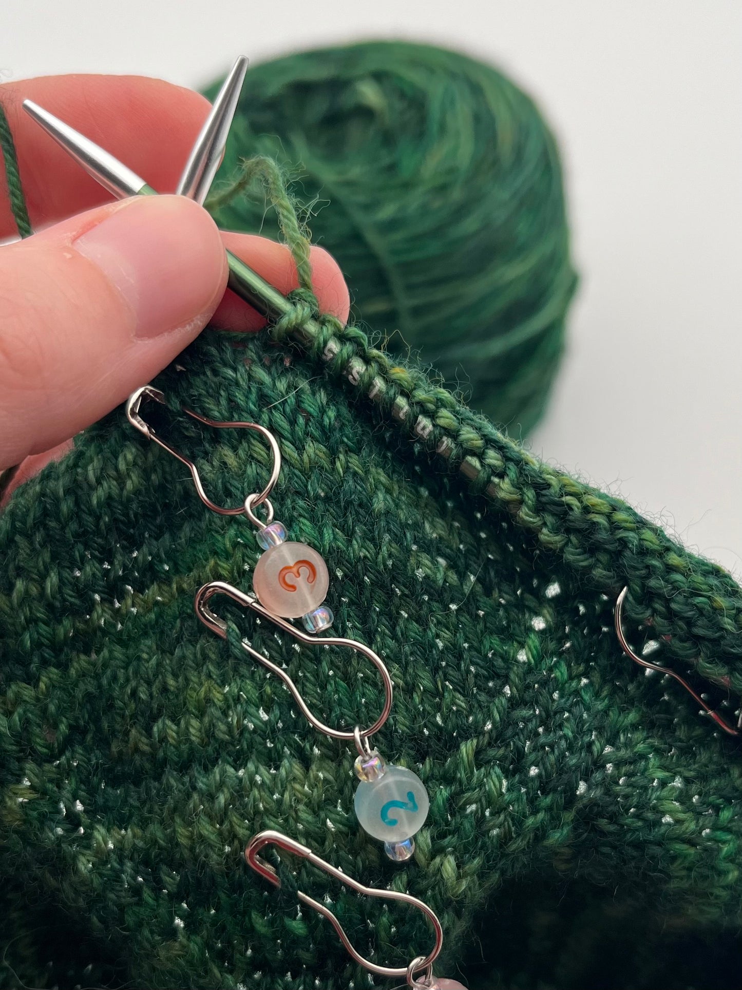 Reihenzähler 1-10 Bunt/Rosa Silber