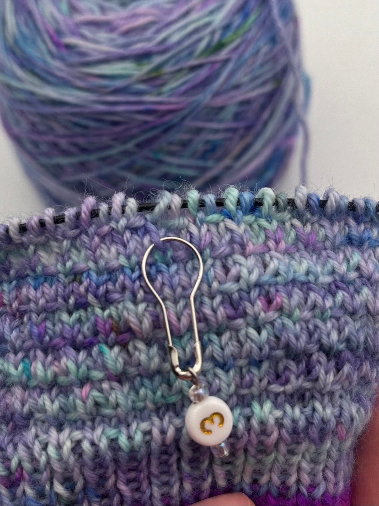 Reihenzähler 1-10 Weiß/Rosa Silber