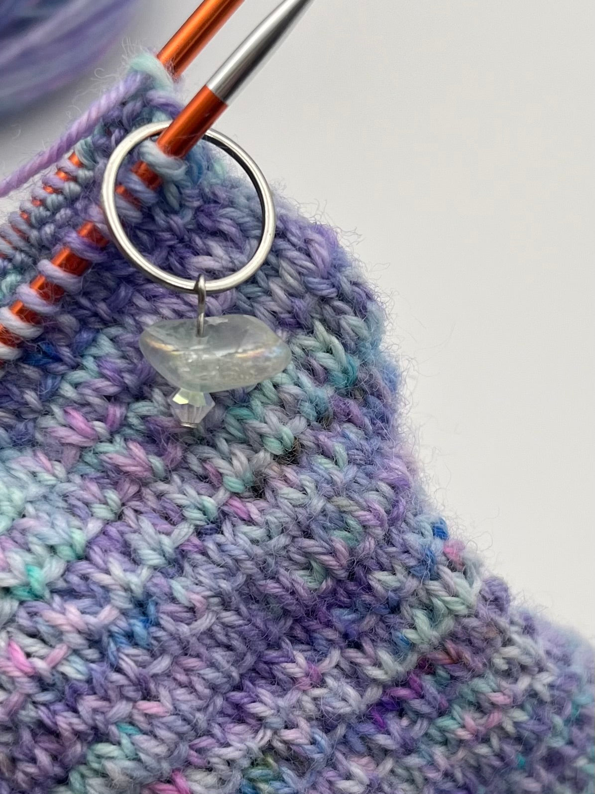 Fluorit und Facettperle mit großem Ring Silber