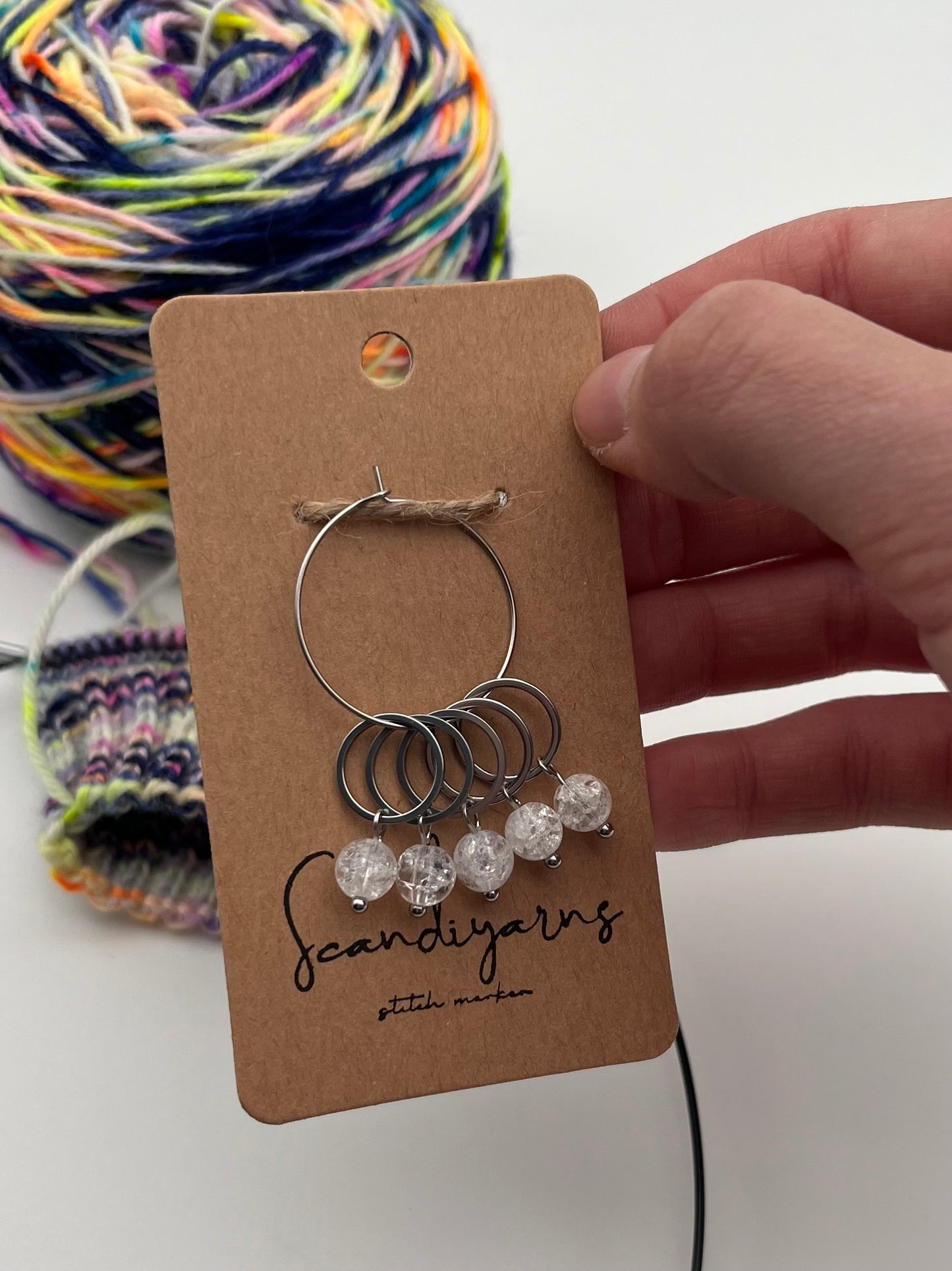 Quarz mit kleinem Ring 5er Set Silber