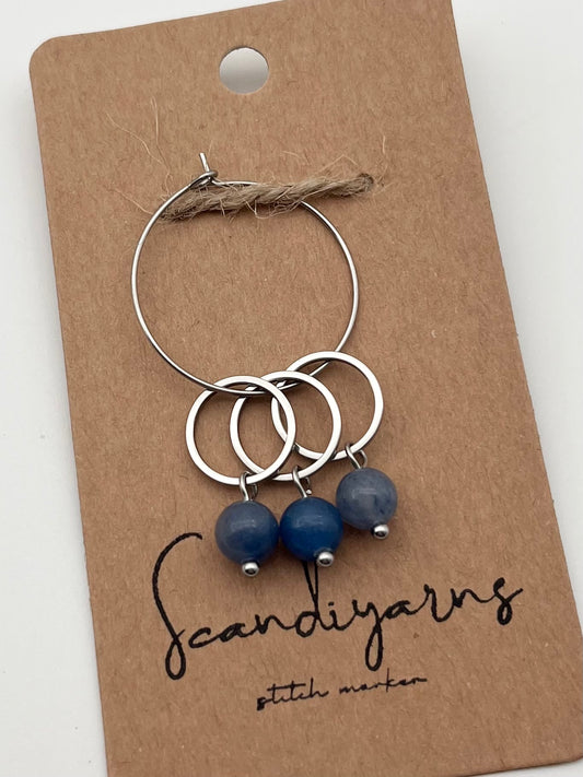 Aventurin mit kleinem Ring 3er Set Silber