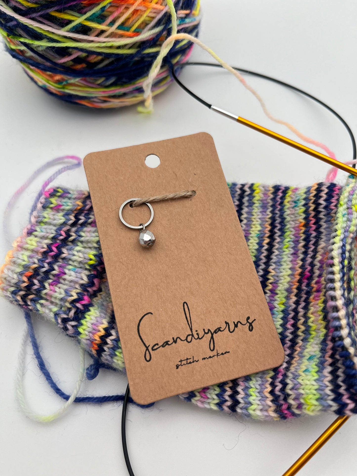 Rondellperle Silber mit kleinem Ring Silber