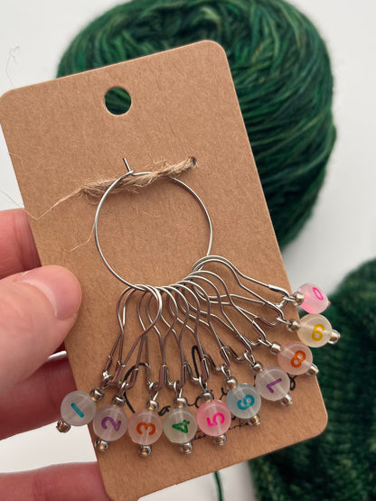 Reihenzähler 1-10 Bunt/Grau Silber