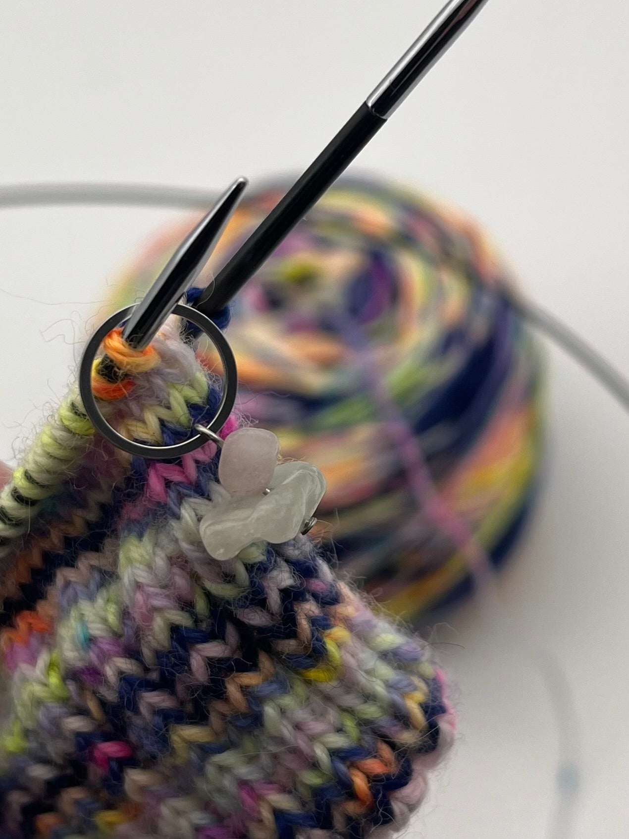 Morganit Stein mit kleinem Ring Silber