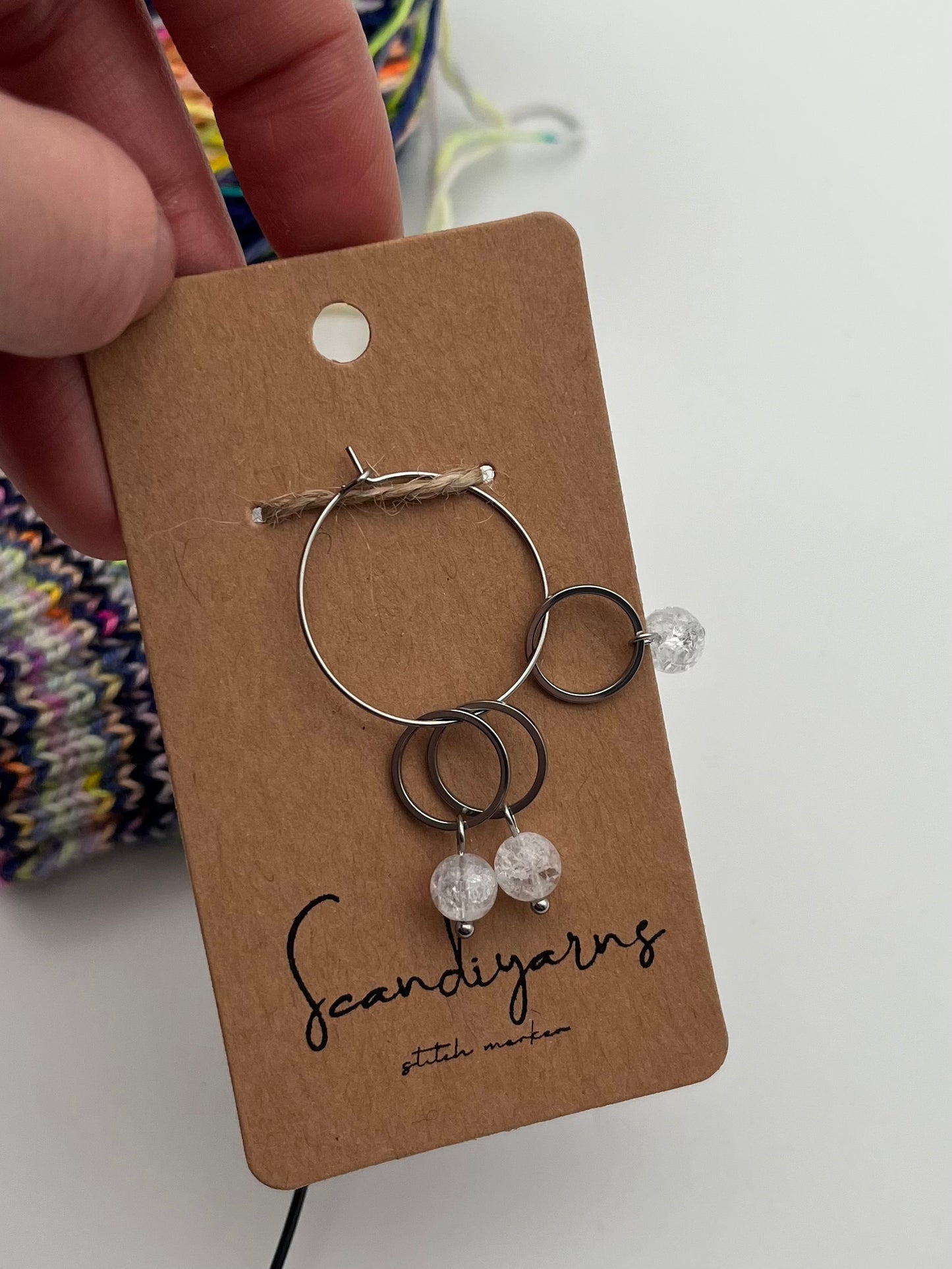 Quarz mit kleinem Ring 3er Set Silber