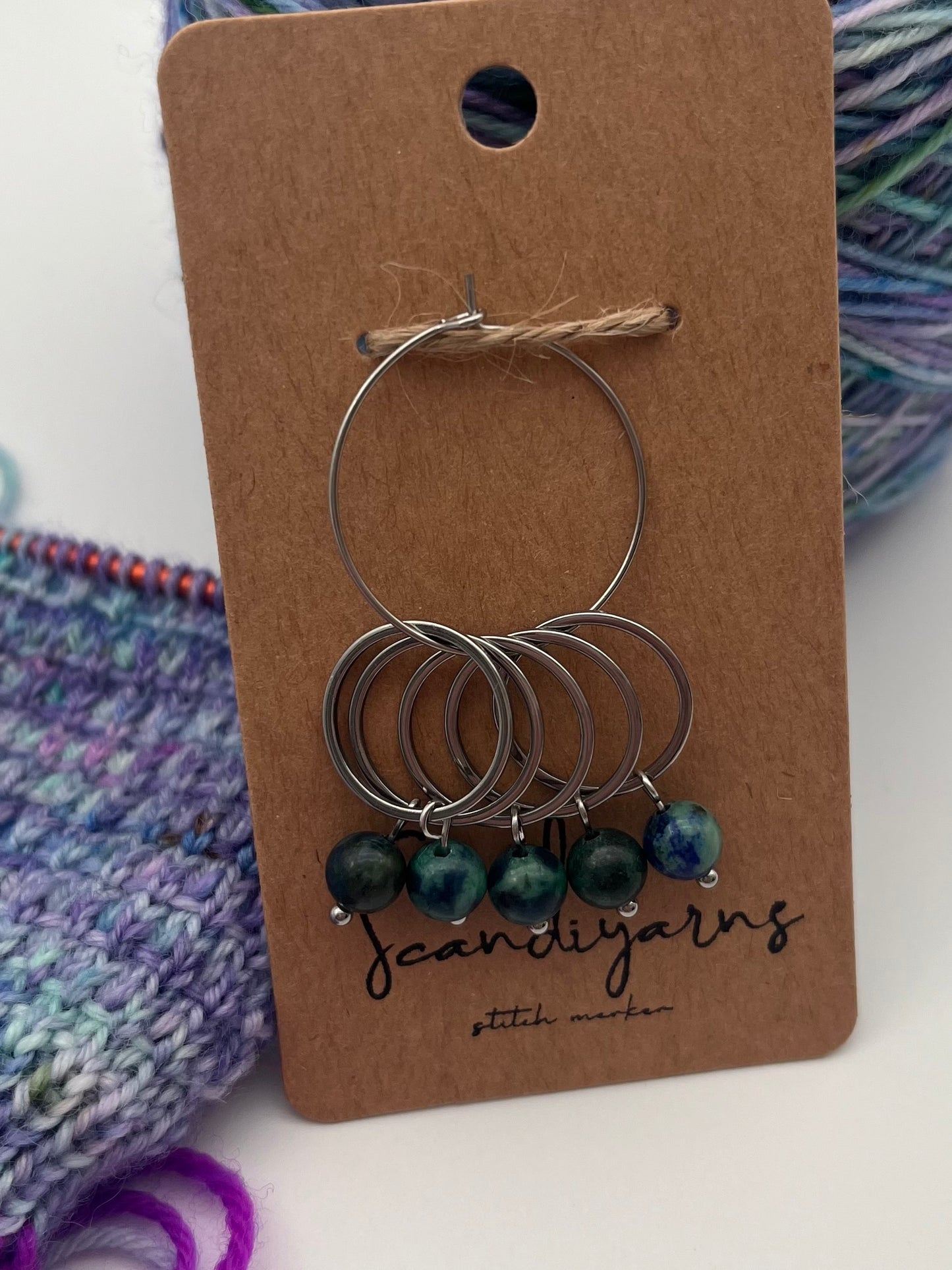 Lapislazuli mit großem Ring 5er Set Silber