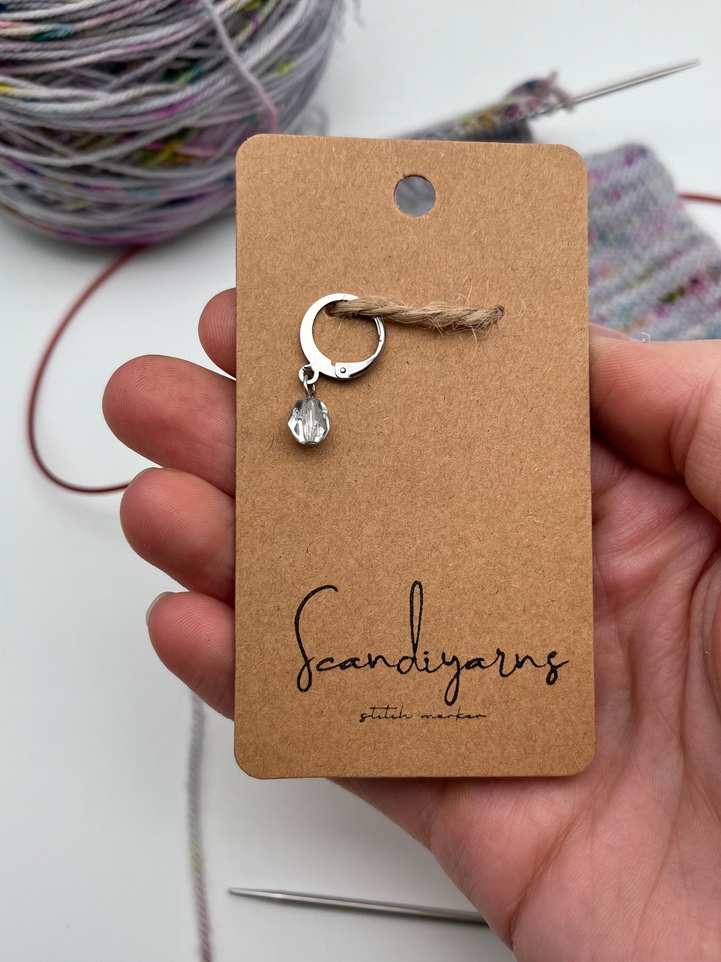 Rondellperle Silber mit Huggie Silber