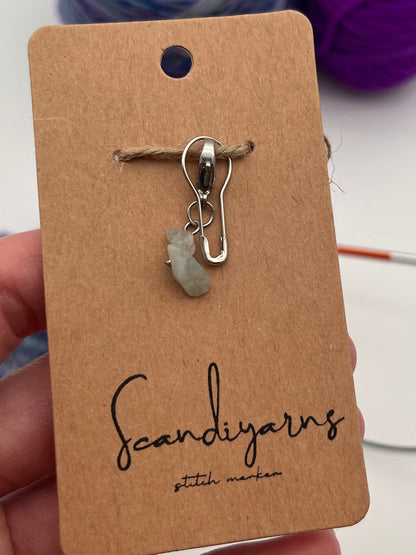 Morganit Stein mit Karabiner Silber