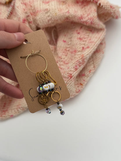 Reihenzähler 0-5 Rondellperle mit kleinem Ring Gold
