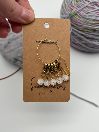 Quarz mit Karabiner 5er Set Gold