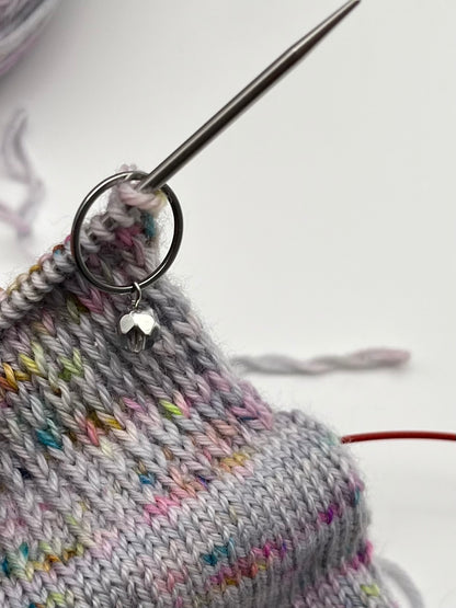 Rondellperle Silber mit großem Ring Silber