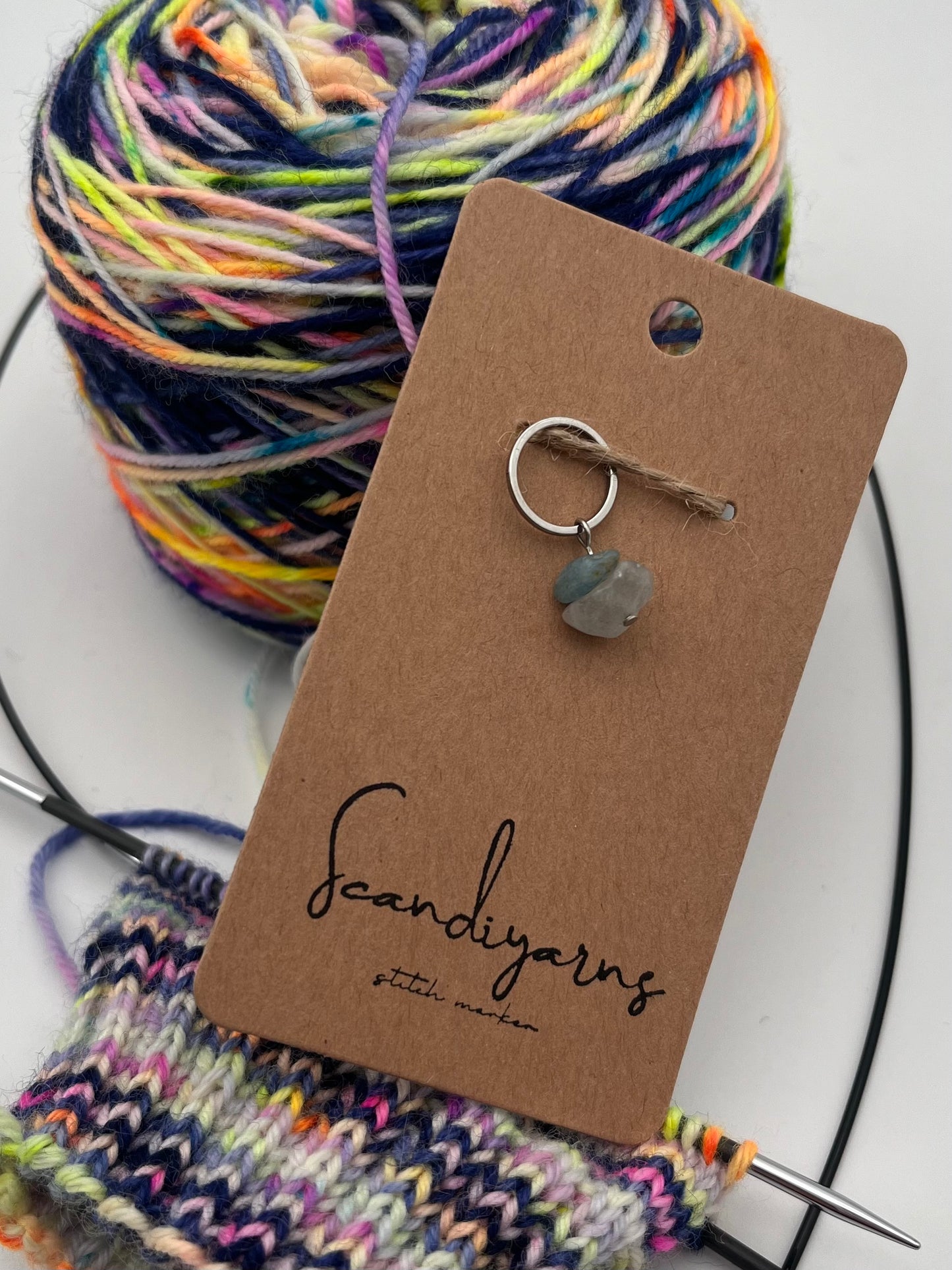 Morganit Stein mit kleinem Ring Silber