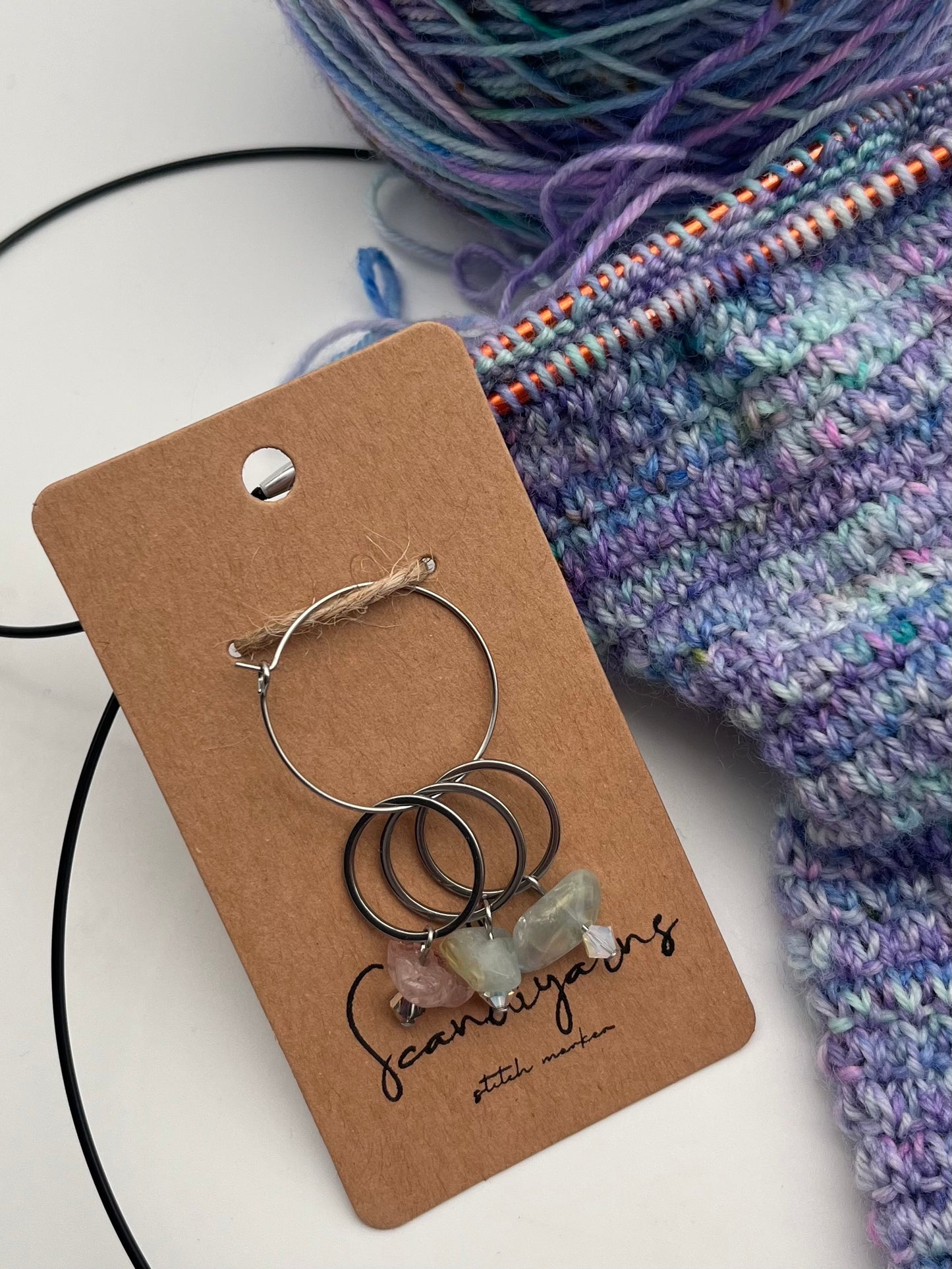 Erdbeerquarz, Morganit, Fluorit, und Facettperlen mit großem Ring 3er Set Silber