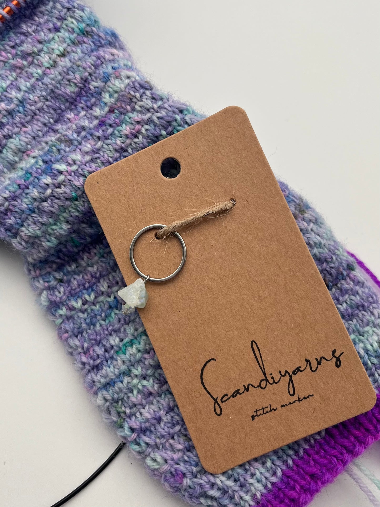 Fluorit und Facettperle mit großem Ring Silber