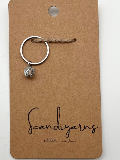 Rondellperle Silber mit großem Ring Silber