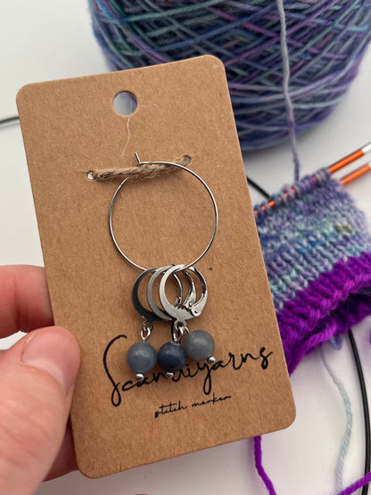 Aventurin mit Huggie 3er Set Silber