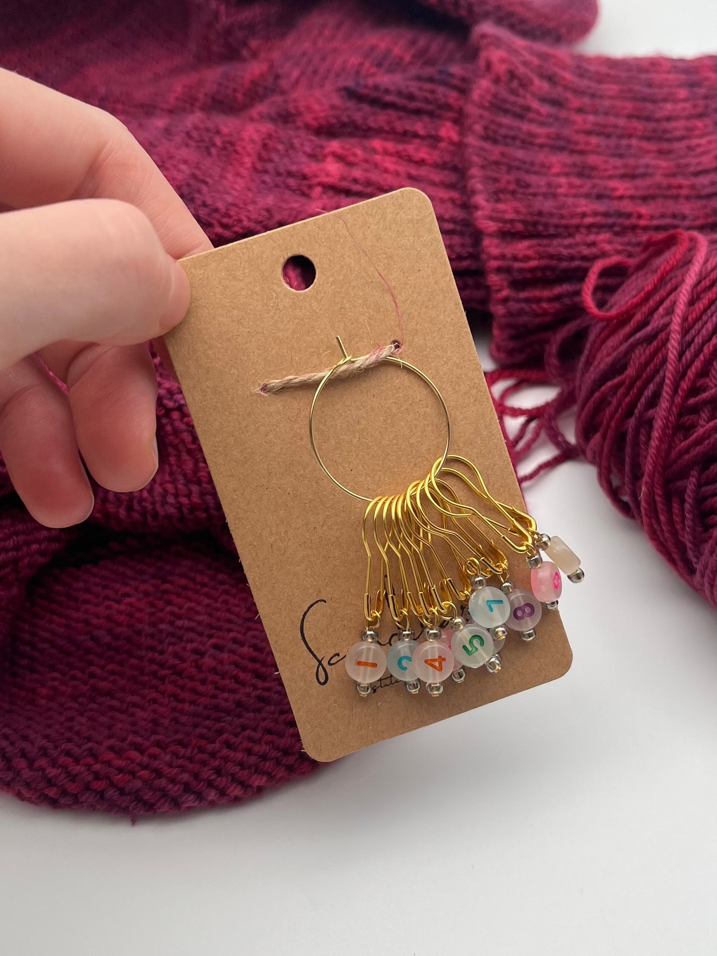 Reihenzähler 1-10 Bunt/Grau Gold