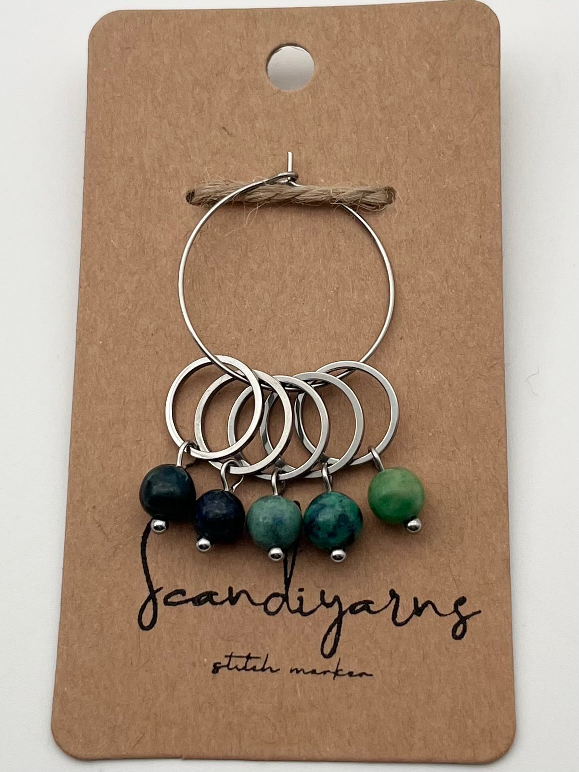 Lapislazuli mit kleinem Ring 5er Set Silber