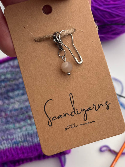 Sonnenstein mit Karabiner Silber