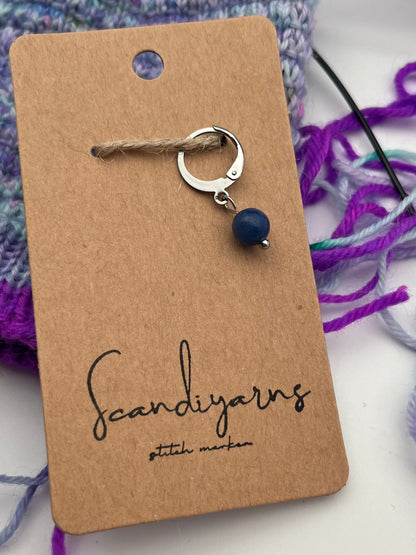 Aventurin mit Huggie Silber