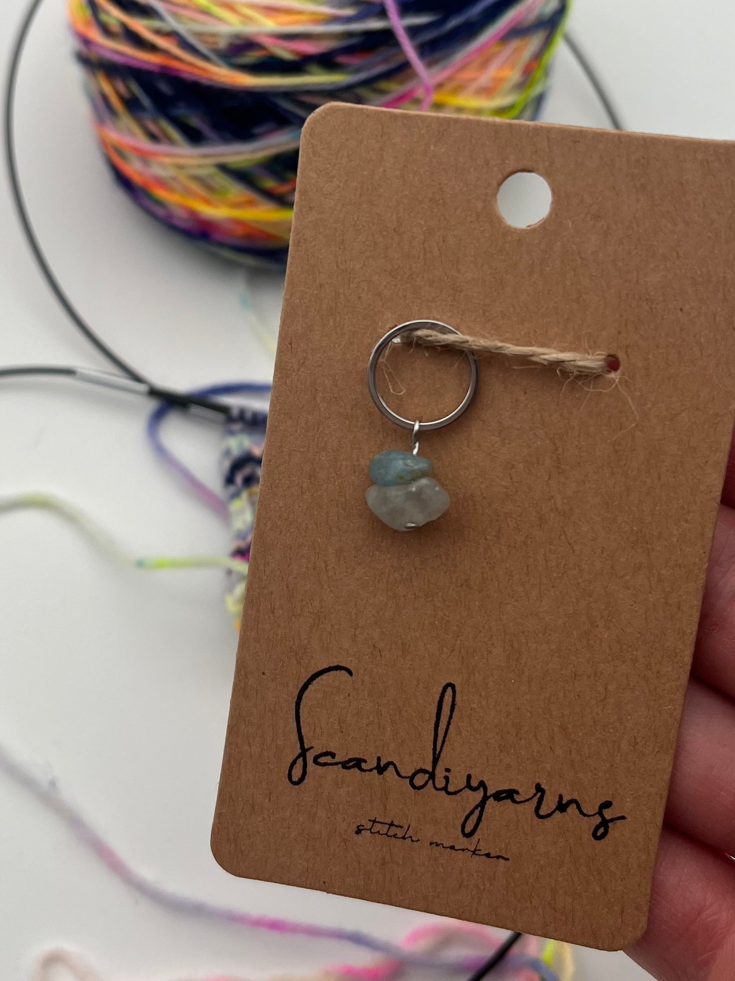 Morganit Stein mit kleinem Ring Silber