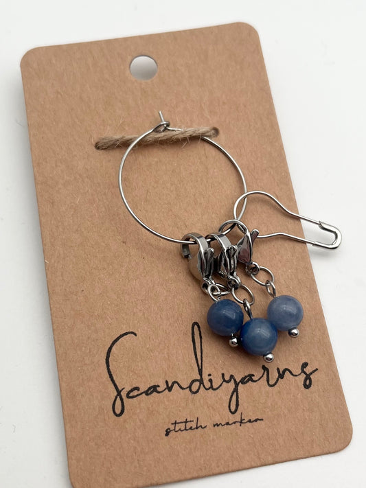 Aventurin mit Karabiner 3er Set Silber