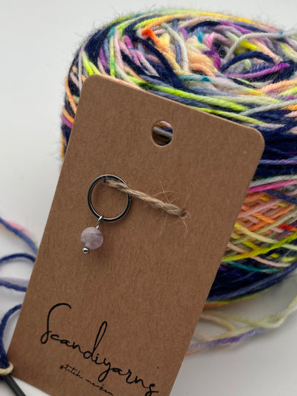 Amethyst mit kleinem Ring Silber