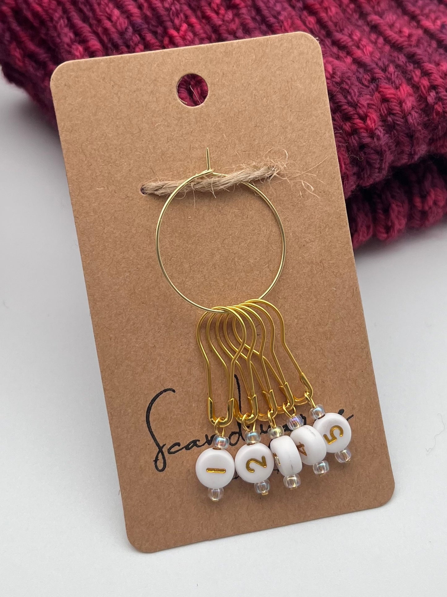 Reihenzähler 1-5 Weiß/Rosa Gold