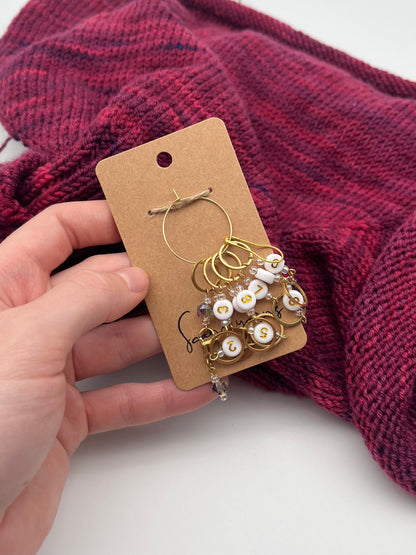 Reihenzähler 1-10 Facettperle mit kleinem Ring Gold