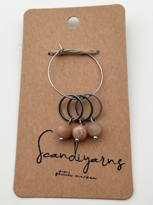 Sonnenstein mit kleinem Ring 3er Set Silber