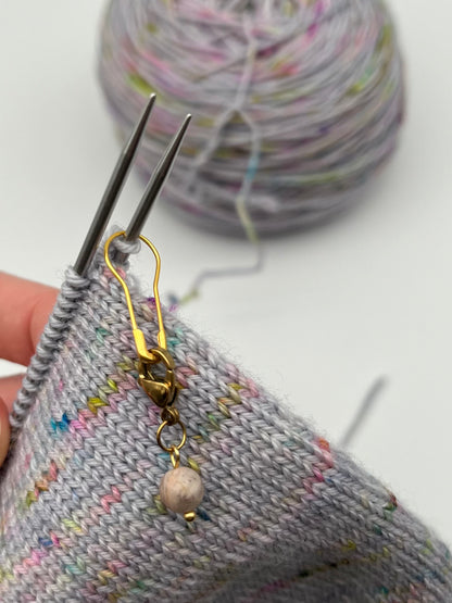 Sonnenstein mit Karabiner 3er Set Gold