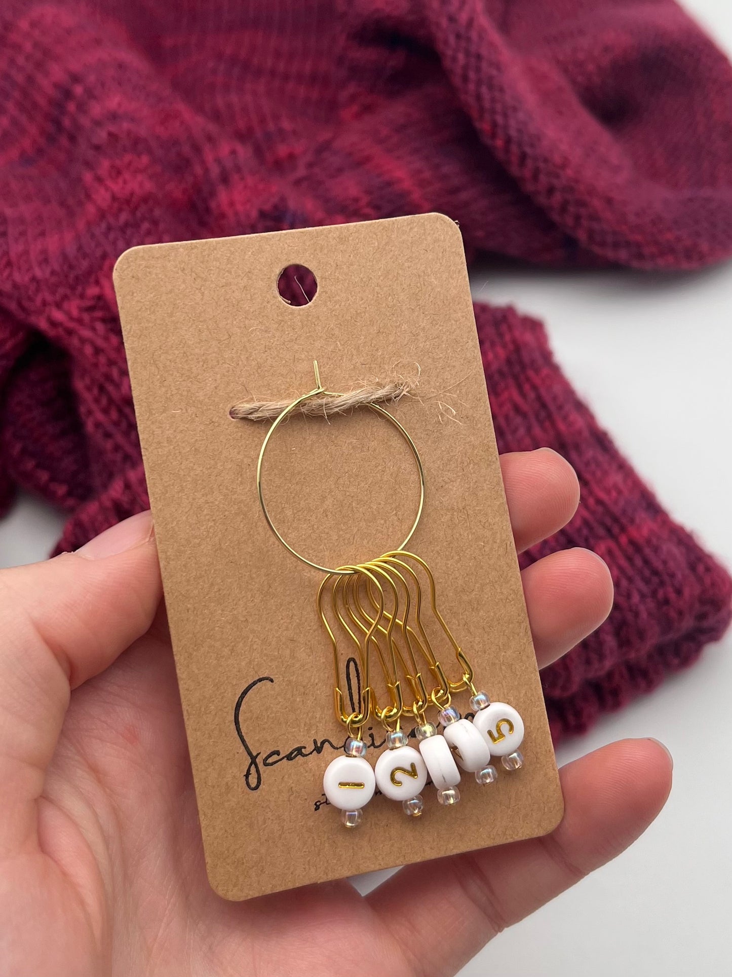 Reihenzähler 1-5 Weiß/Rosa Gold