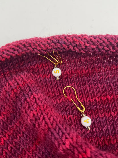 Reihenzähler 1-5 Weiß/Grau Gold