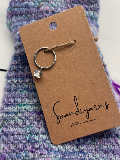 Rondellperle Silber mit großem Ring Silber