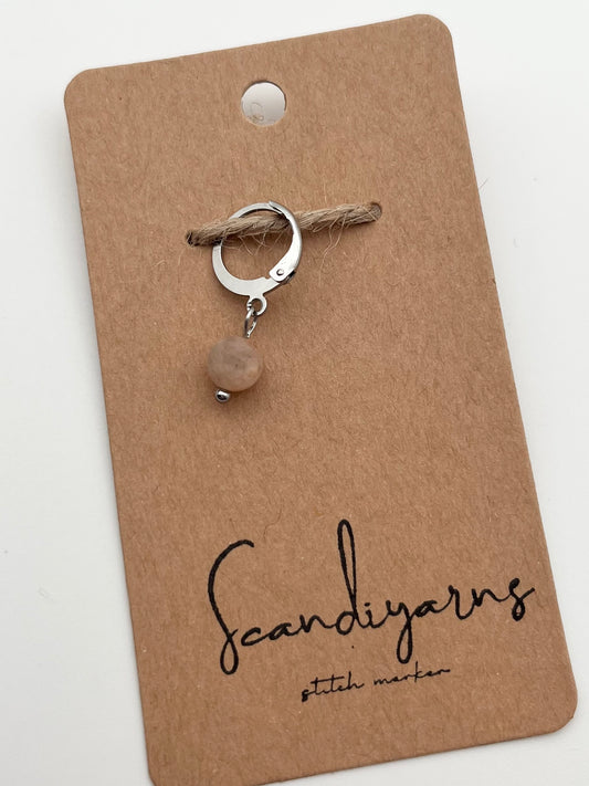 Sonnenstein mit Huggie Silber