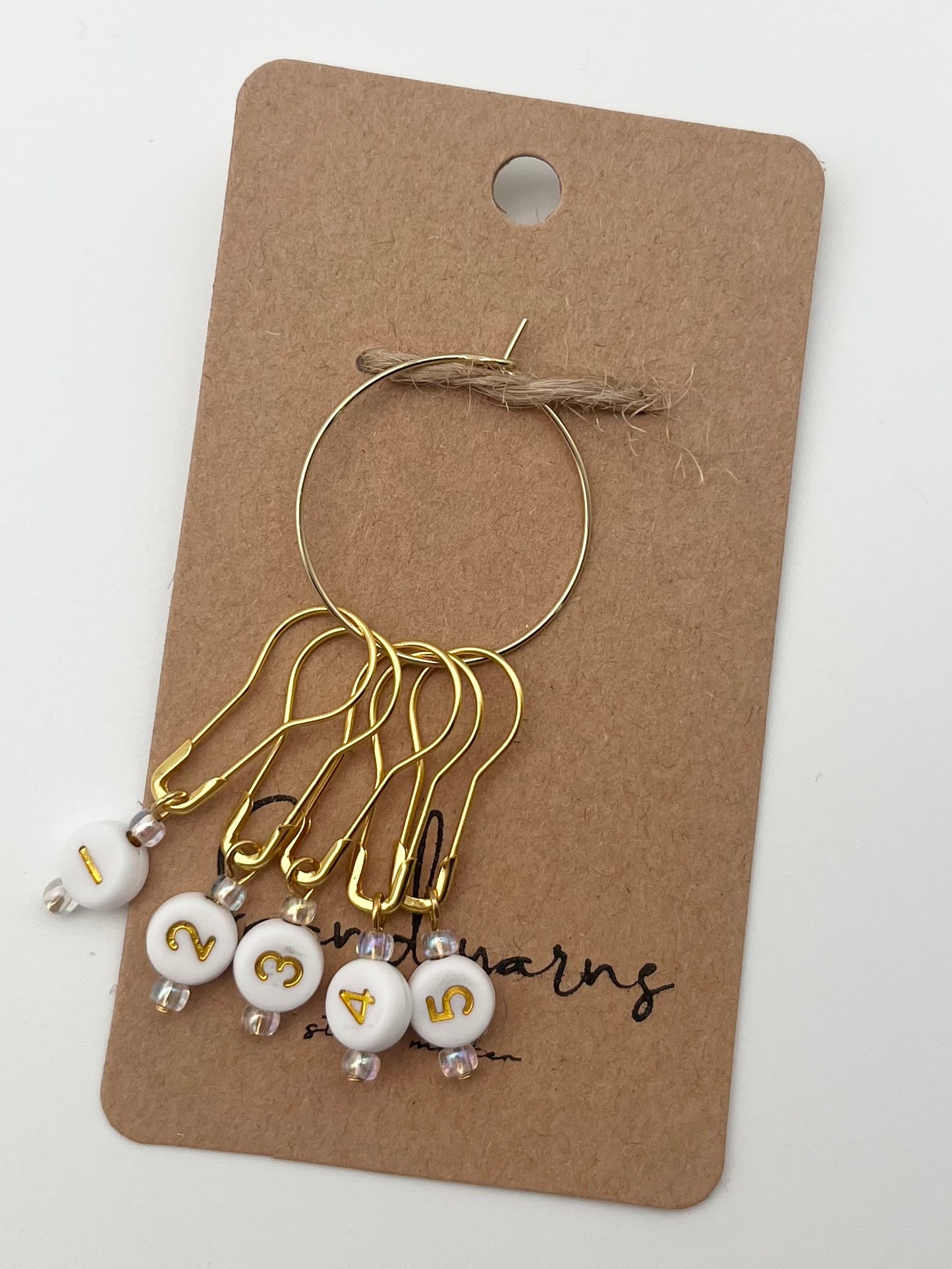 Reihenzähler 1-5 Weiß/Rosa Gold