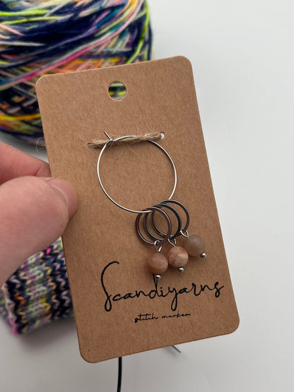 Sonnenstein mit kleinem Ring 3er Set Silber