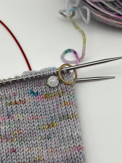 Quarz mit kleinem Ring 5er Set Gold