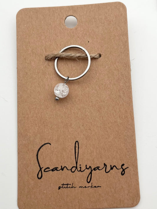 Quarz mit großem Ring Silber