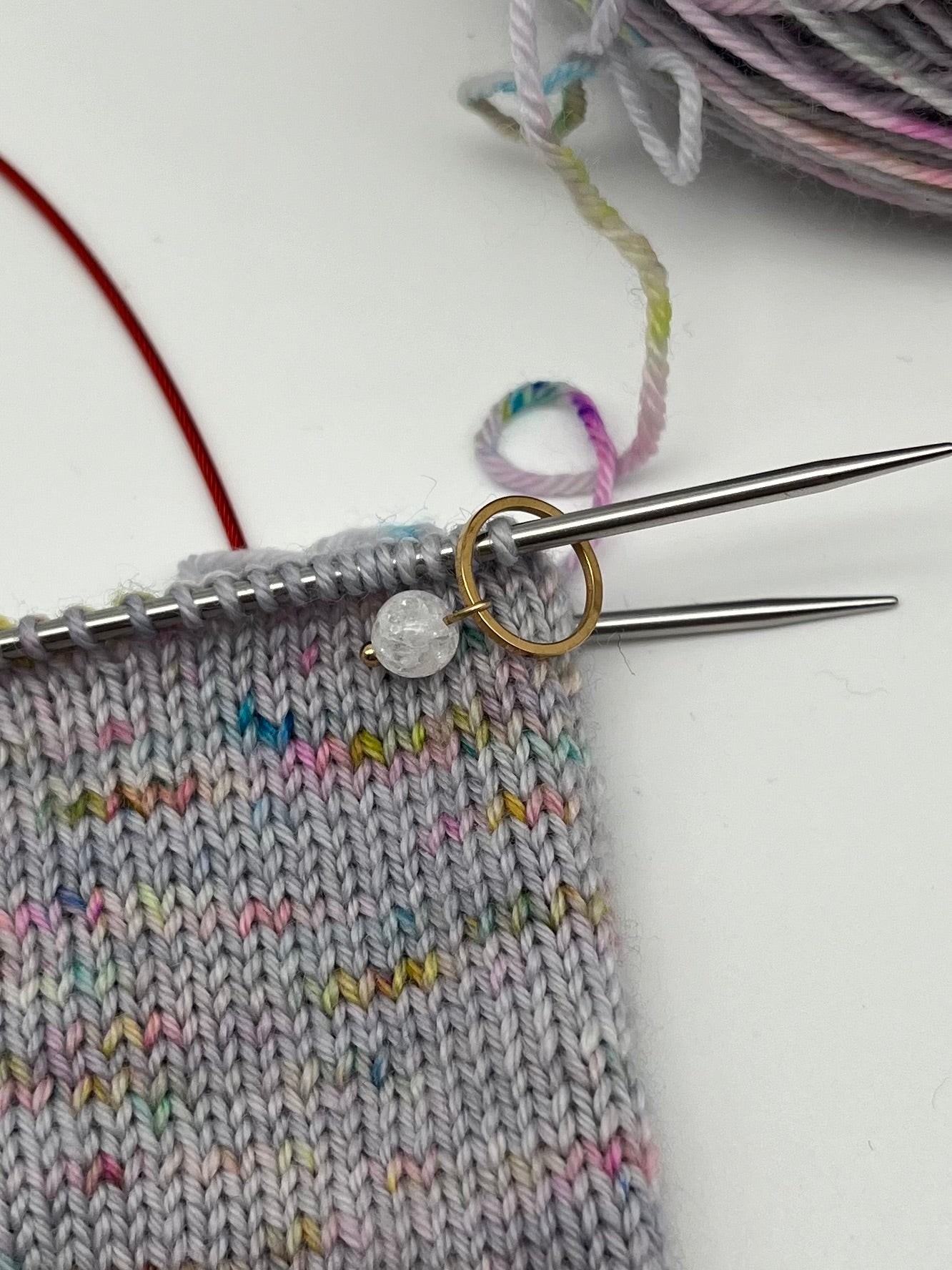 Quarz mit kleinem Ring 3er Set Gold