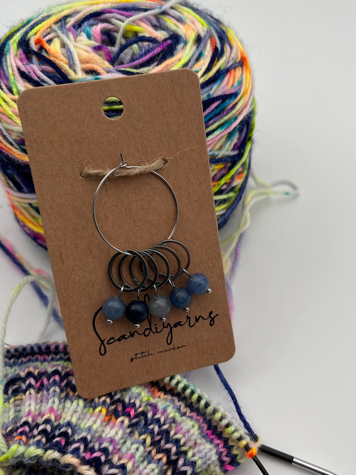 Aventurin mit kleinem Ring 5er Set Silber