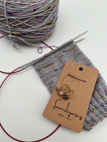 Sonnenstein mit kleinem Ring 3er Set Gold