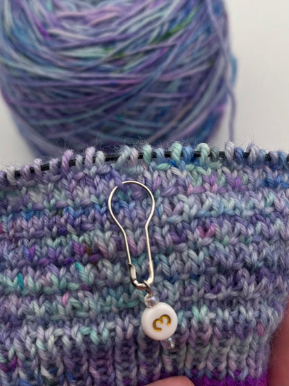 Reihenzähler 1-10 Weiß/Rosa Silber