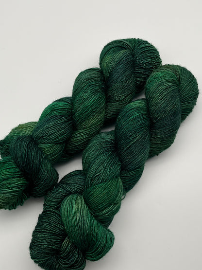 Bottle Green Frizzy Lace