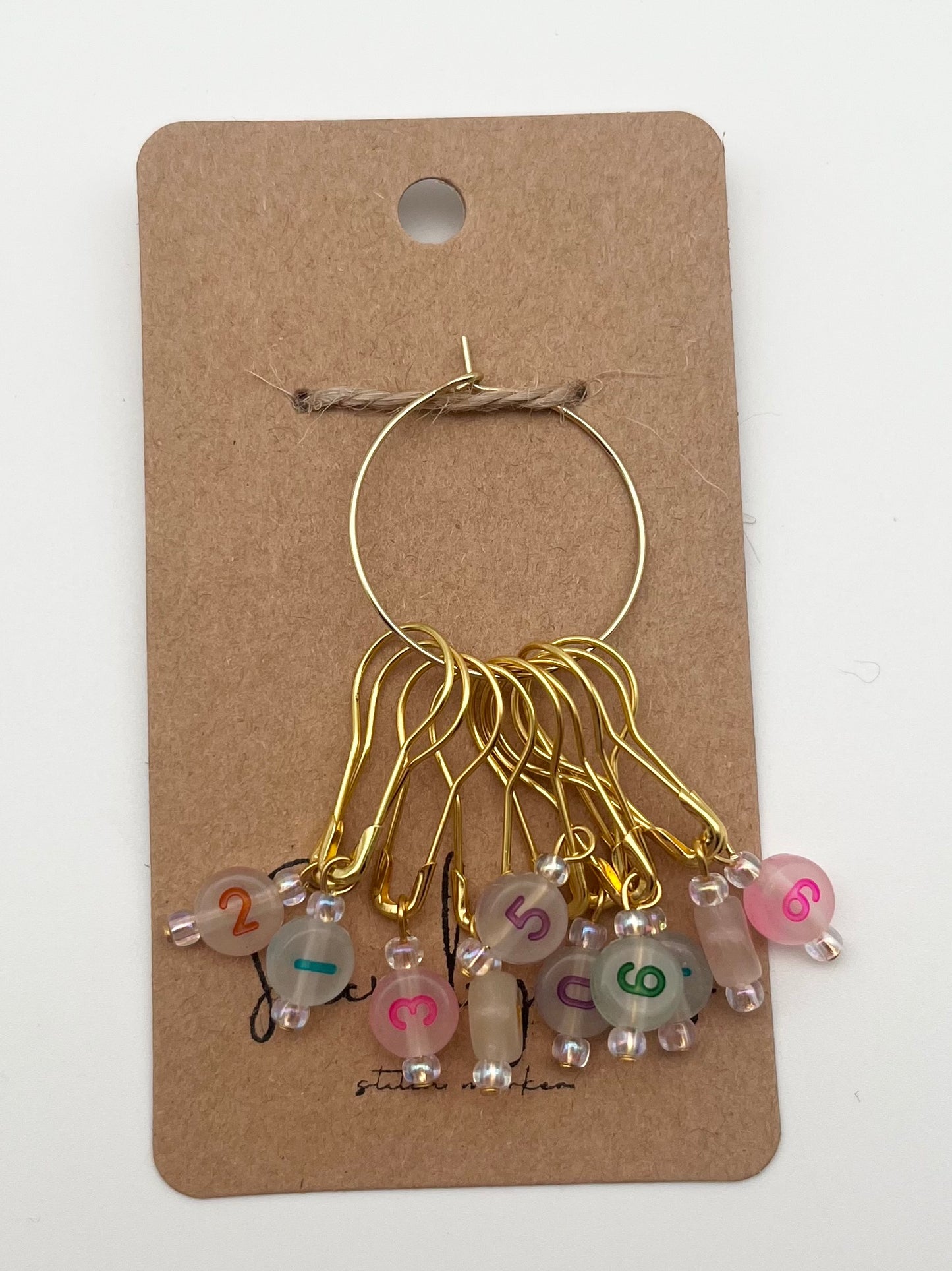 Reihenzähler 1-10 Bunt/Rosa Gold