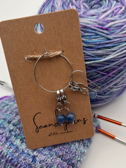 Aventurin mit Karabiner 3er Set Silber