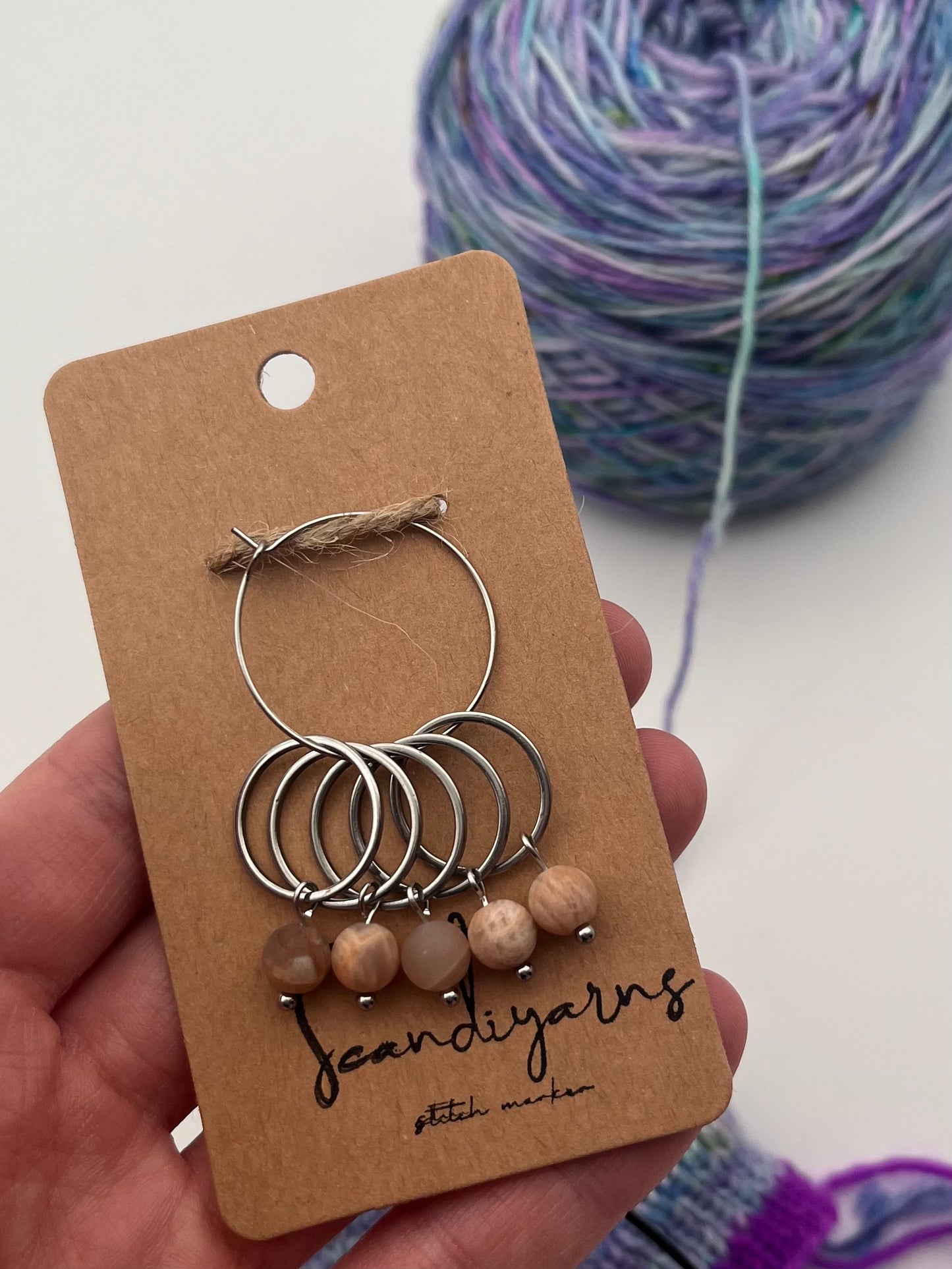 Sonnenstein mit großem Ring 5er Set Silber