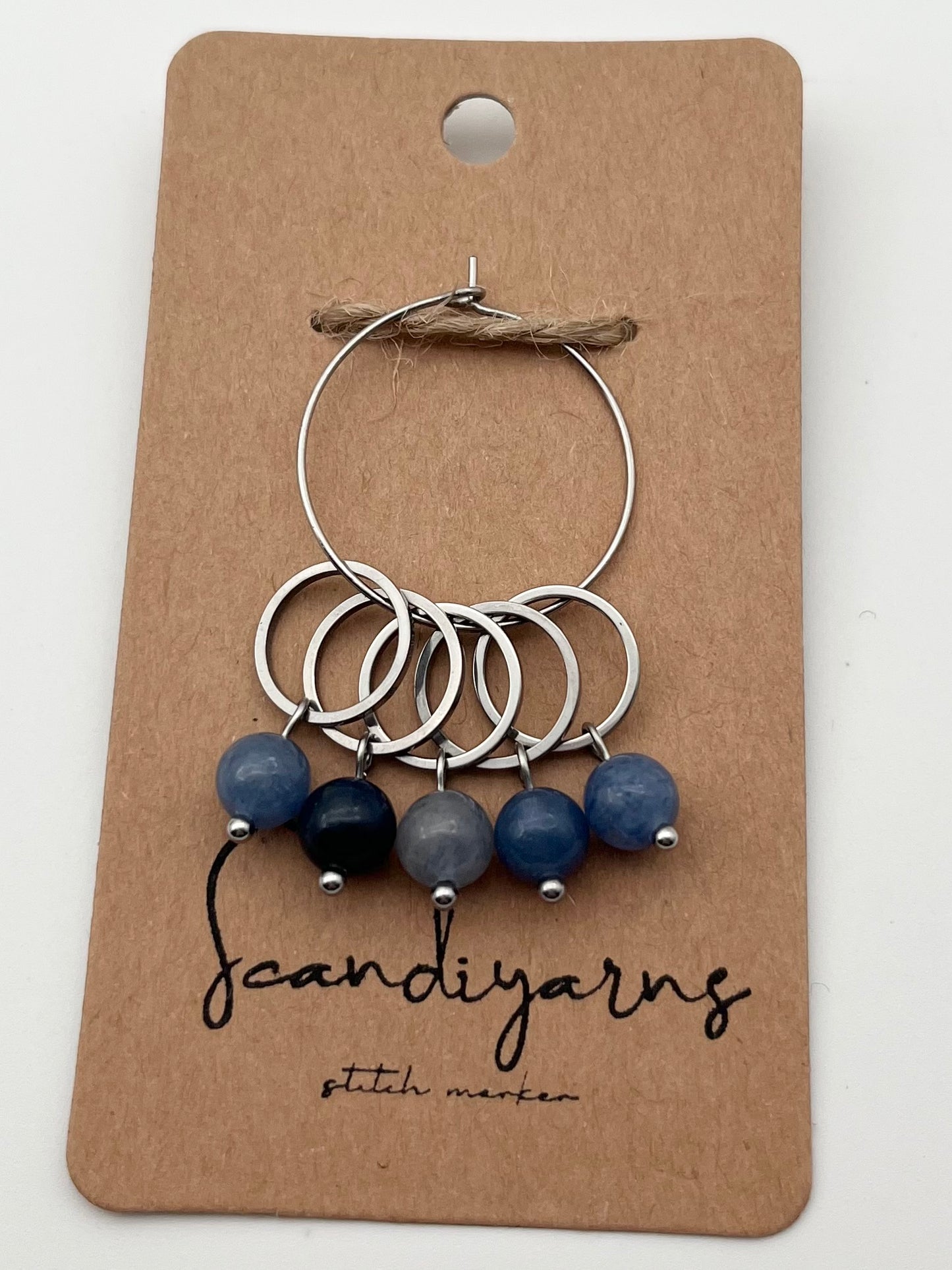 Aventurin mit kleinem Ring 5er Set Silber